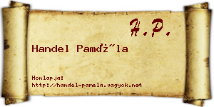 Handel Paméla névjegykártya